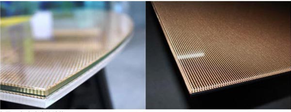 金属网夹胶玻璃生产